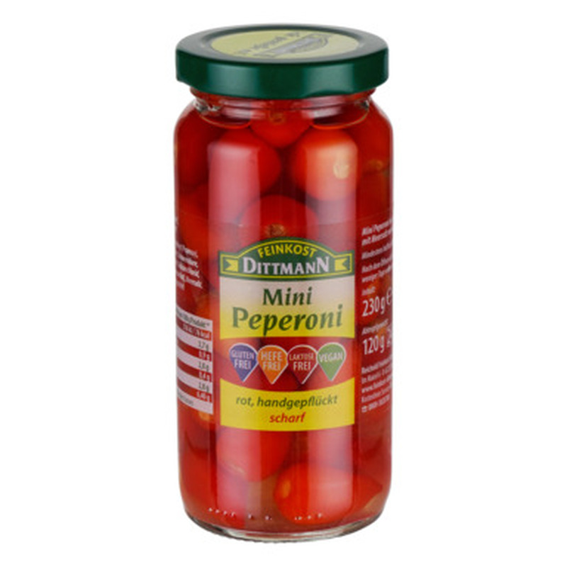 DITTMANN Pikantsed punased minipiprad 230g