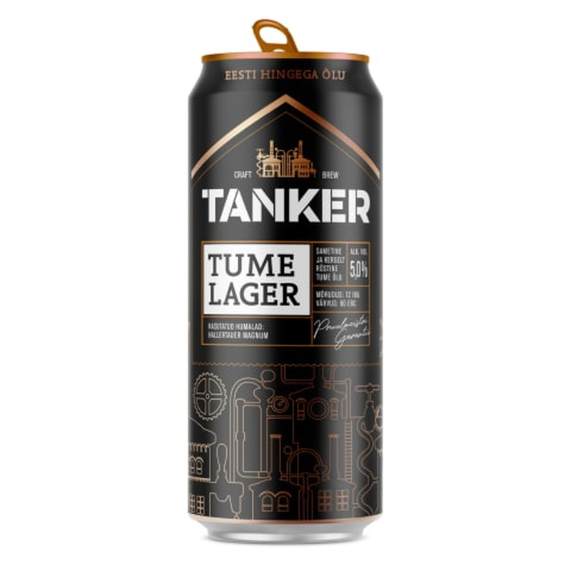 Õlu Tume Lager Tanker 5%vol 0,5l purk