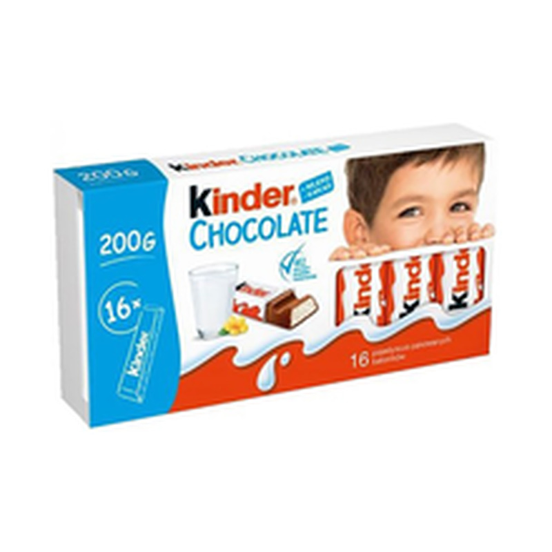 Piimatäidisega piimašokolaad T16, KINDER, 200 g