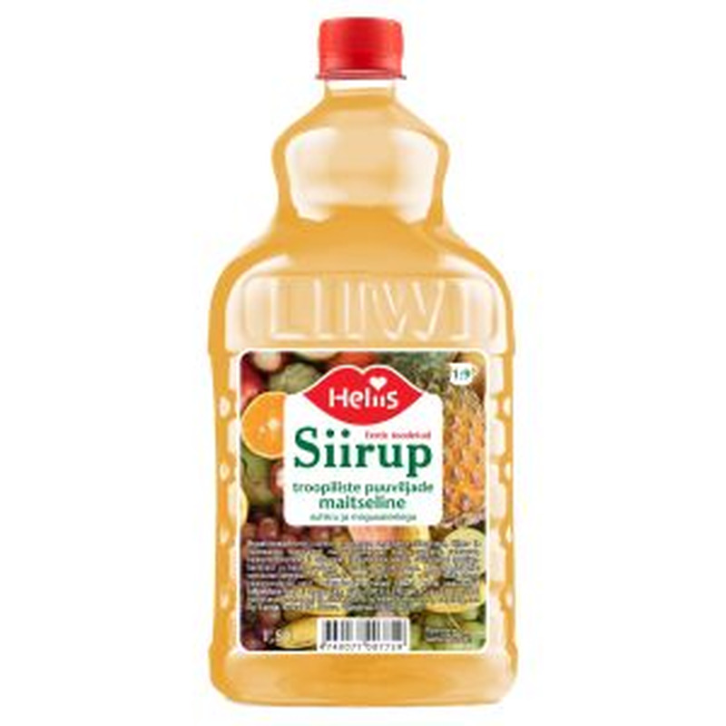 Heliis siirup troopiliste puuviljade maitseline 1.5L