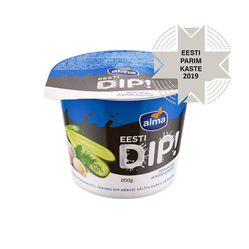 Dipikaste Eesti DIP! soolakurgi-küüslaugu, VALIO ALMA, 200 g