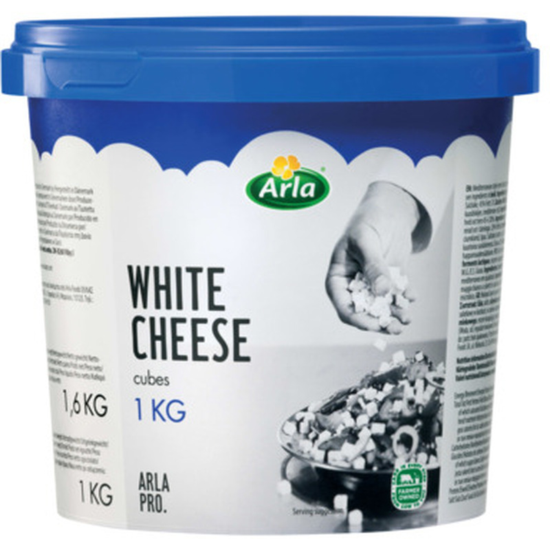 ARLA PRO Pehmed juustukuubikud soolvees 1,6kg (ämber)