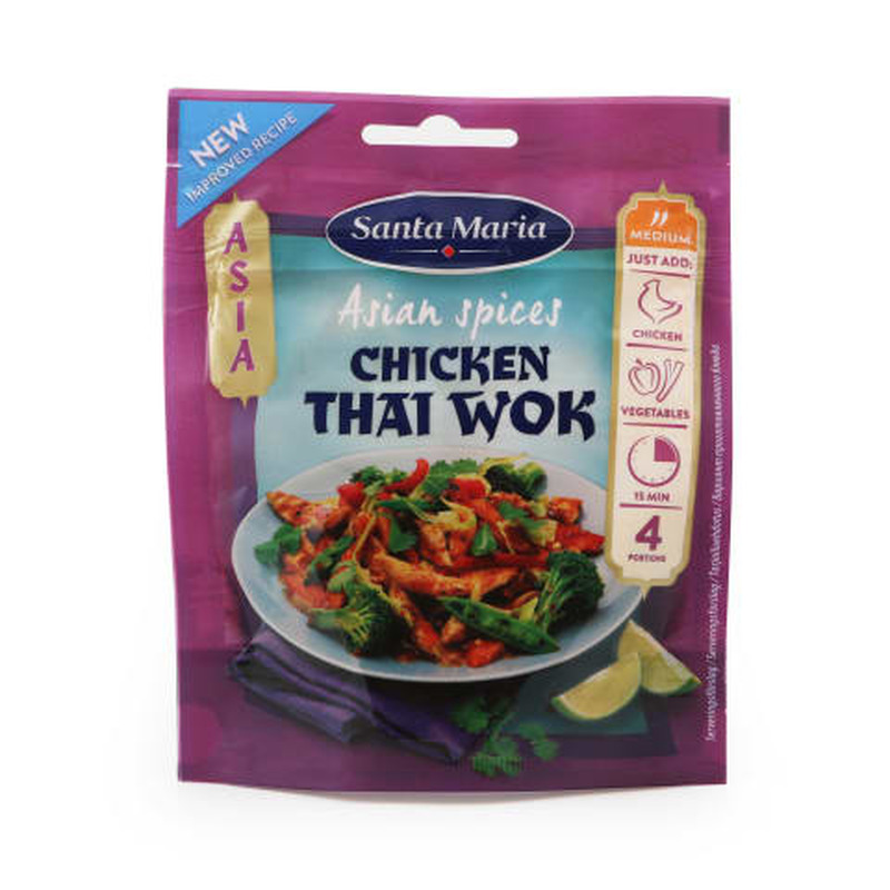 Maitseainesegu Chicken thai wok Santa Maria 30g