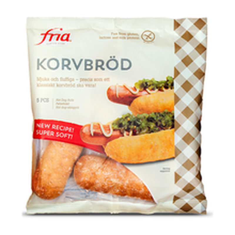 Fria Hot dog kukkel gluteenivaba 210g