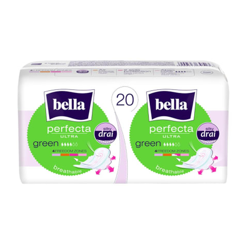 Hügieeniside Bella Perfecta Green Ultra 20tk