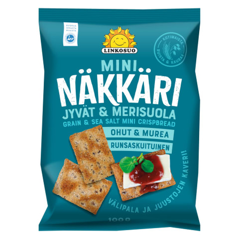 Mini-näkileivad teravilja-meresoola Linkosuo 100g