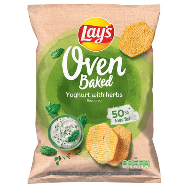 Kartulikrõps jogurti- ja ürdimaitseline Oven Baked, LAY'S, 180 g