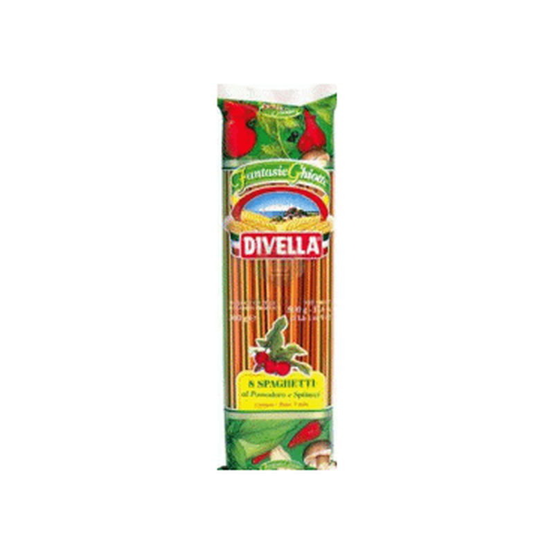 Värviline spagetti DIVELLA 500g