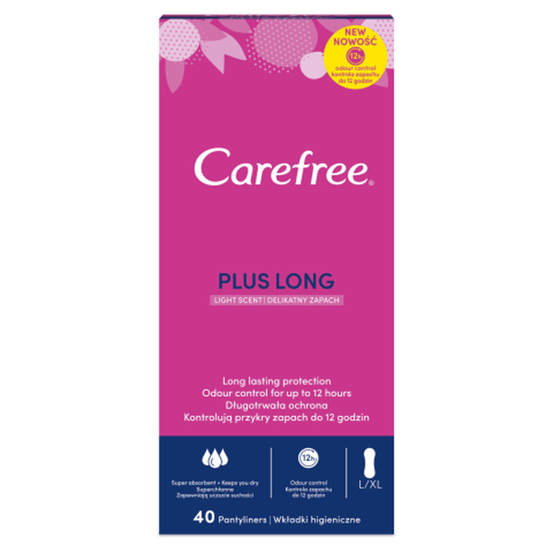 Pesukaitsmed Carefree Long Plus 40tk