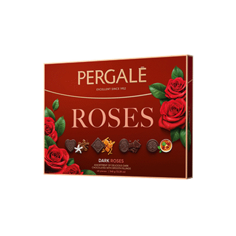 Kommikarp t.šokolaad Roses PERGALE 348g