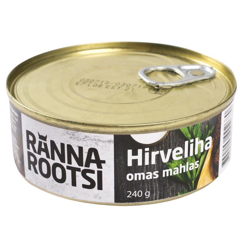 Hirveliha konserv, RANNAROOTSI, 240 g