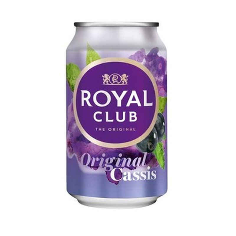 ROYAL CLUB Mustsõstramaitseline karastusjook 33cl (purk)