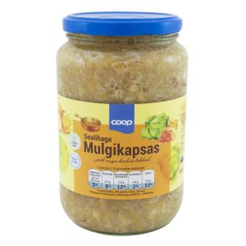 Coop Mulgikapsas 800g