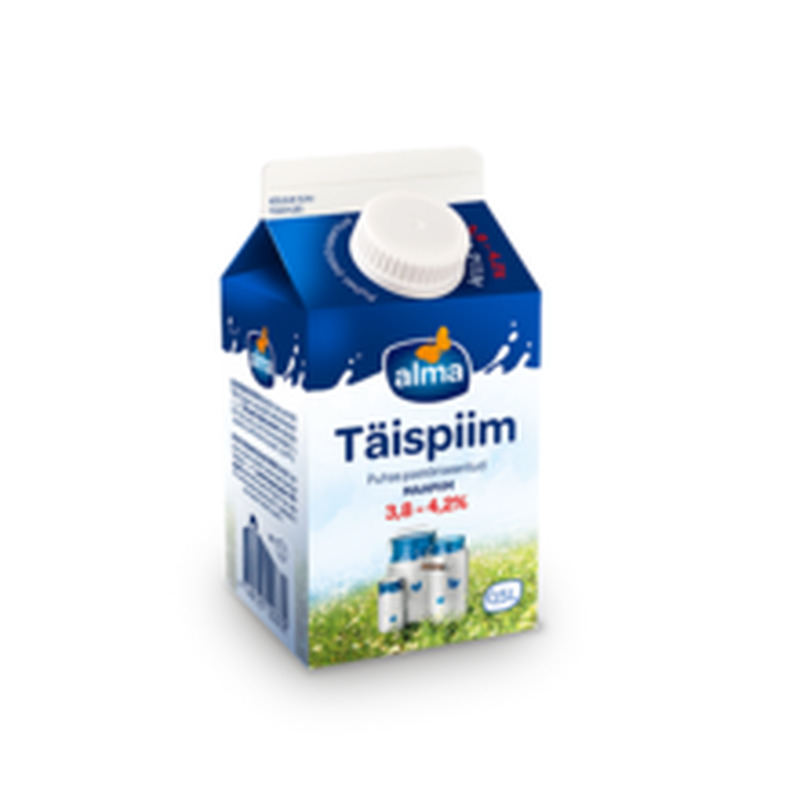 Täispiim 3,8–4,2%, VALIO ALMA, 0,5 L