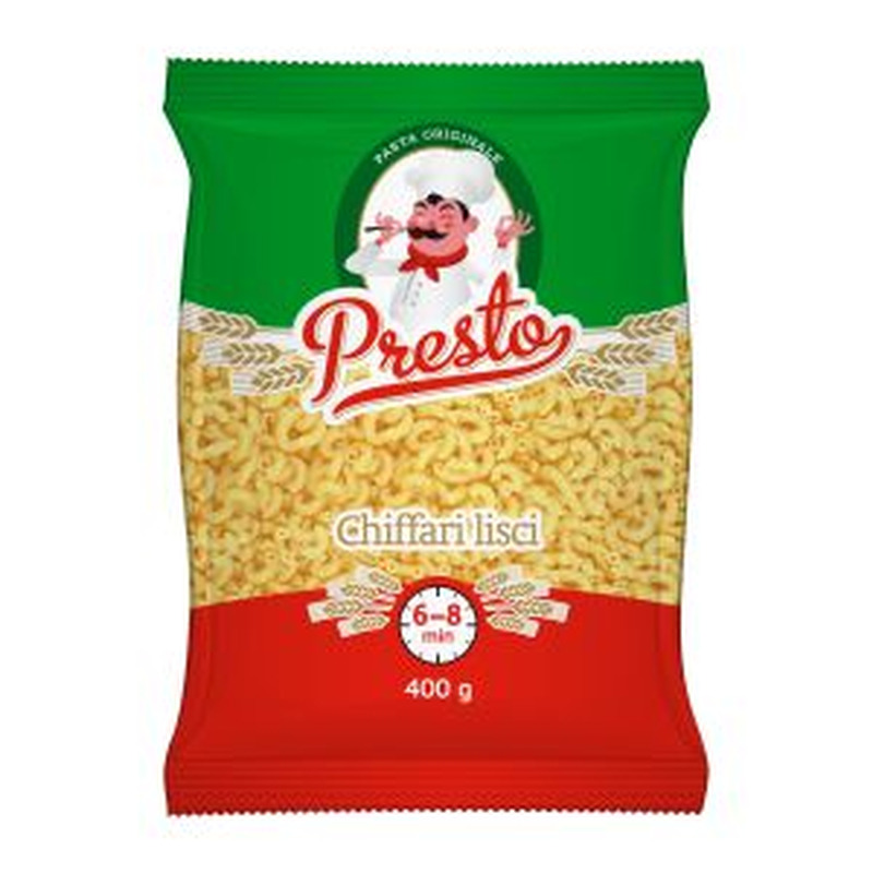 Pasta Chiffari Lisci Nr.183, PRESTO, 400 g