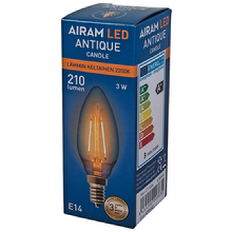 LED-küünal 2W E14 220LM 2200K decor amber