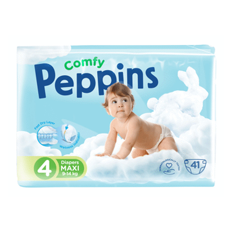 Mähkmed PEPPINS Comfy s4 9-14kg, 41tk