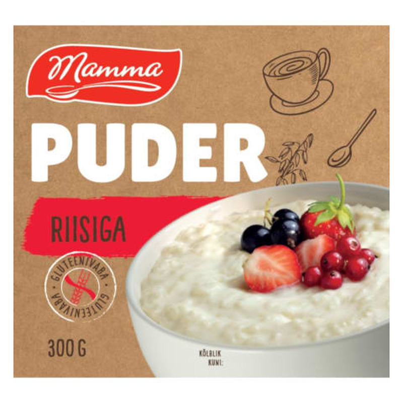 Puder riisiga Mamma Saarioinen 300g