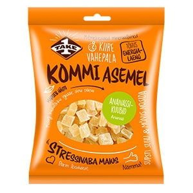 Ananassikuubikud, TAKE1 REGULAR, 150 g