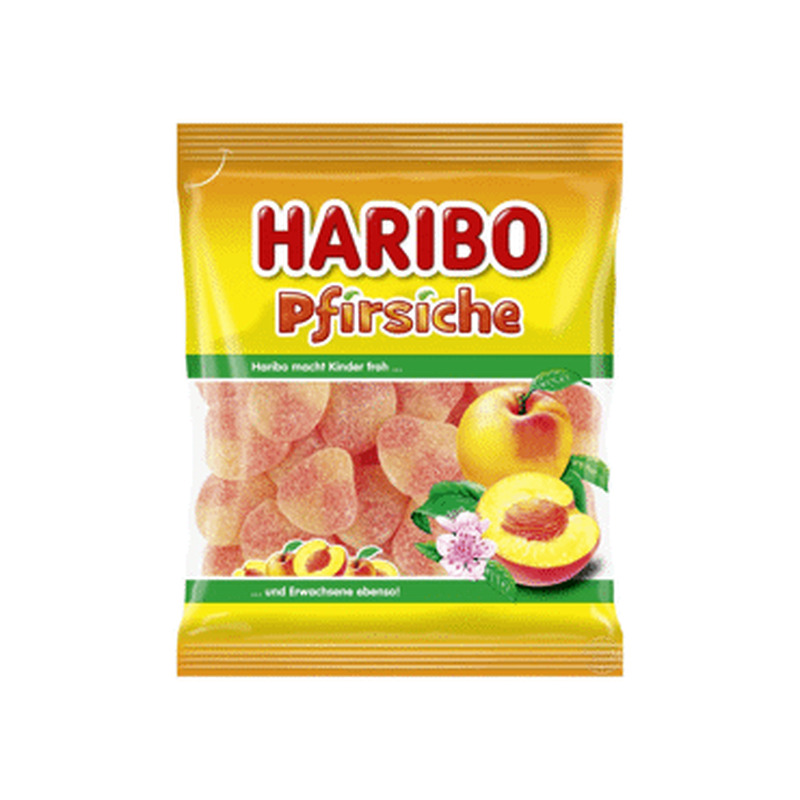 Kummikommid Peaches HARIBO 175g