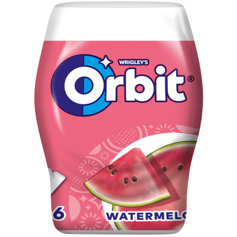 Närimiskumm arbuusimaitseline, ORBIT, 64 g