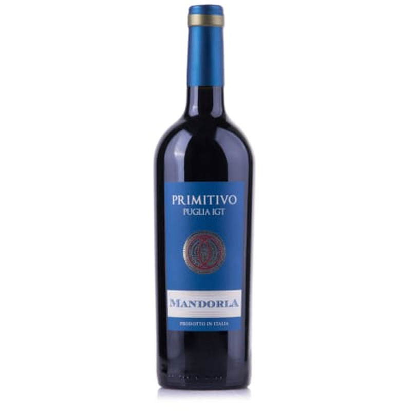 Kaitstud geograafilise tähisega vein Mandorla Primitivo Puglia 13,5%vol 0,75l