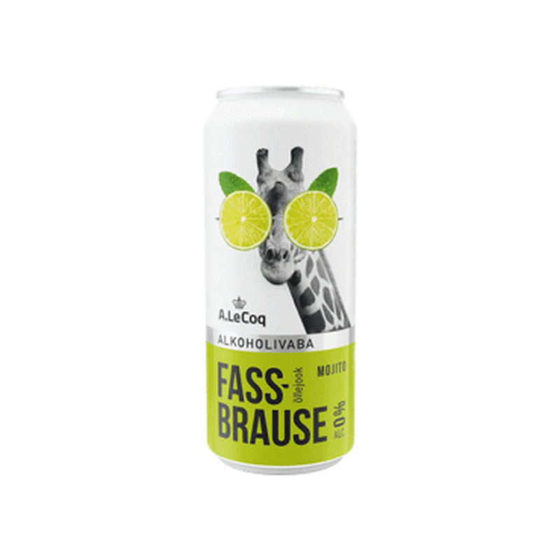 Alk.vaba õlu Fassbrause Mojito 500ml,prk