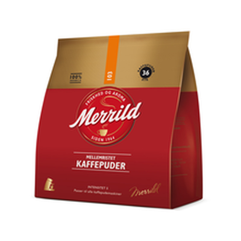 Kohvipadjad keskmine röst 36 tk, MERRILD, 250 g