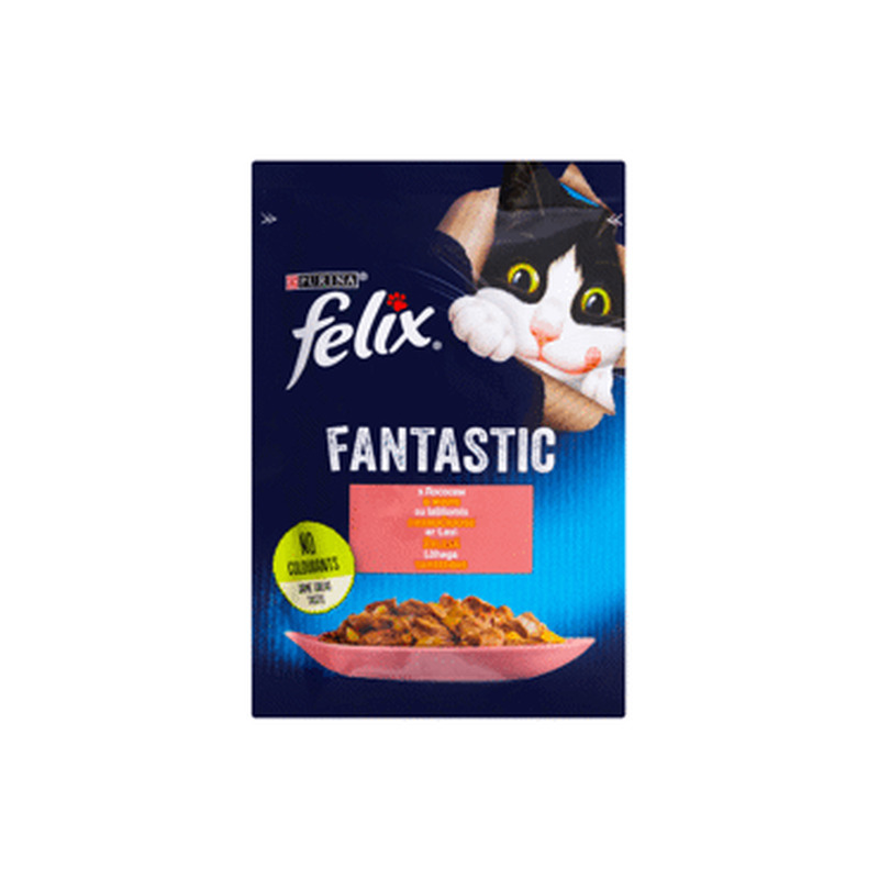 Kiisueine FELIX Fantastic lõhe 85g