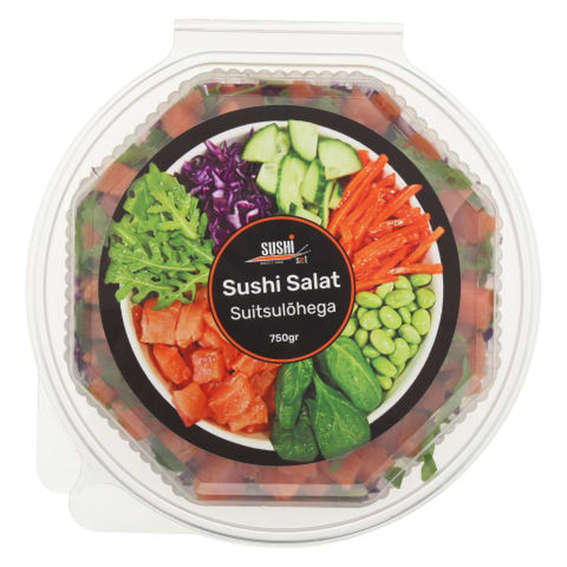 PT Sushi salat külmsuitsulõhega Sushi Set 750g (ETTETELLIMISEGA)