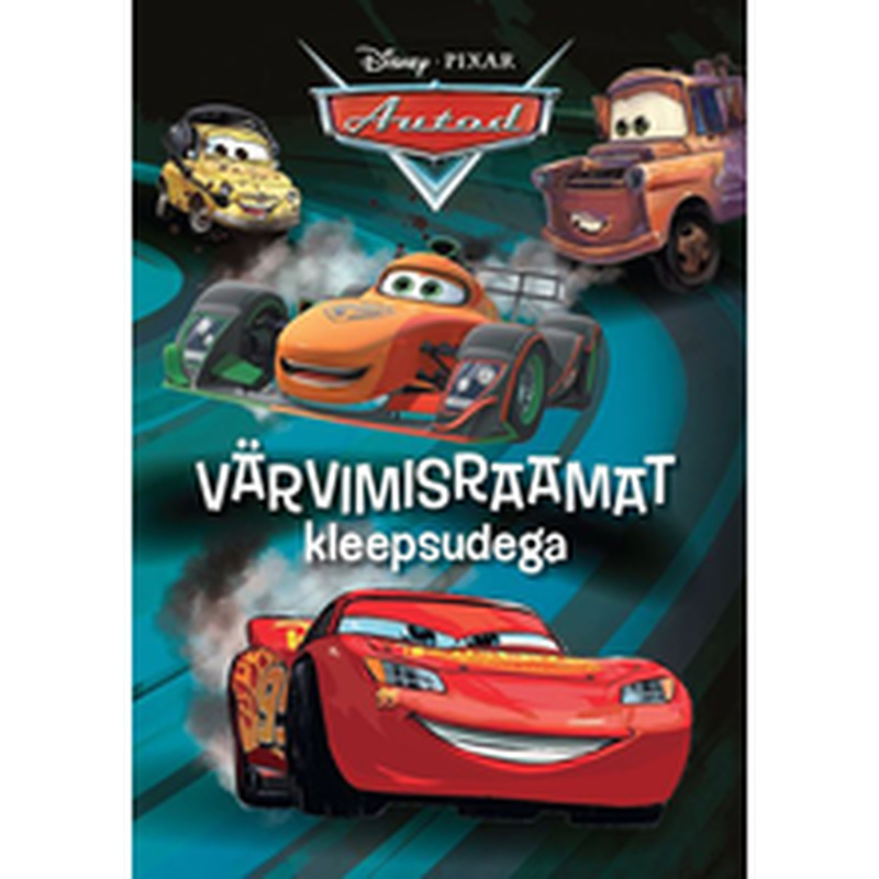 Autod. Värvimisraamat kleepsudega