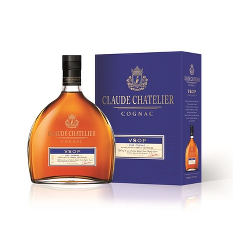 CLAUDE CHATELIER Cognac VSOP 40% 70cl (karbis)