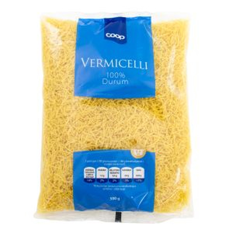 Coop pasta Vermicelli 500g 100% durum