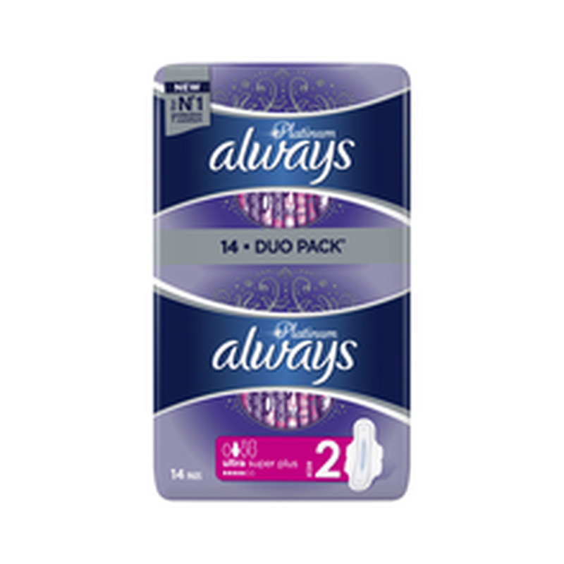 Hügieenisidemed Ultra Platinum Super Duo, ALWAYS, 14 tk