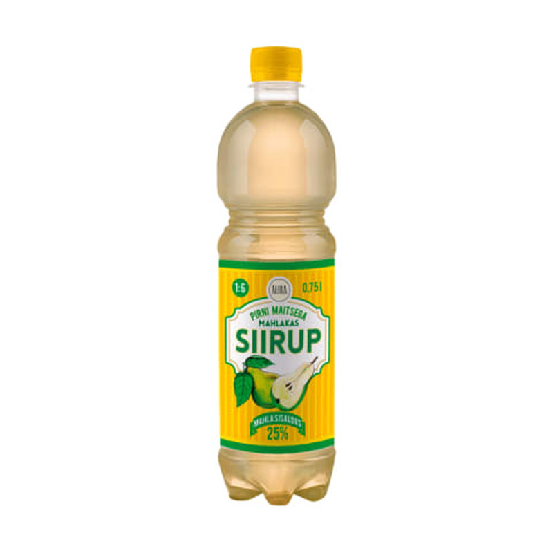 Siirup pirnimaitseline Aura 0,75l PET