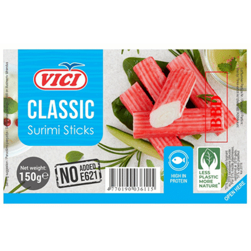 Jahutatud surimist pulgad, VICI, 150 g