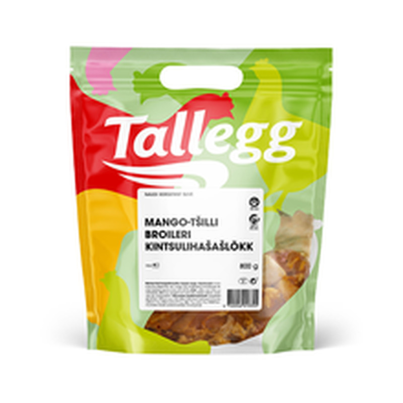 Mango-tšilli broileri kintsulihašašlõkk, TALLEGG, 800 g