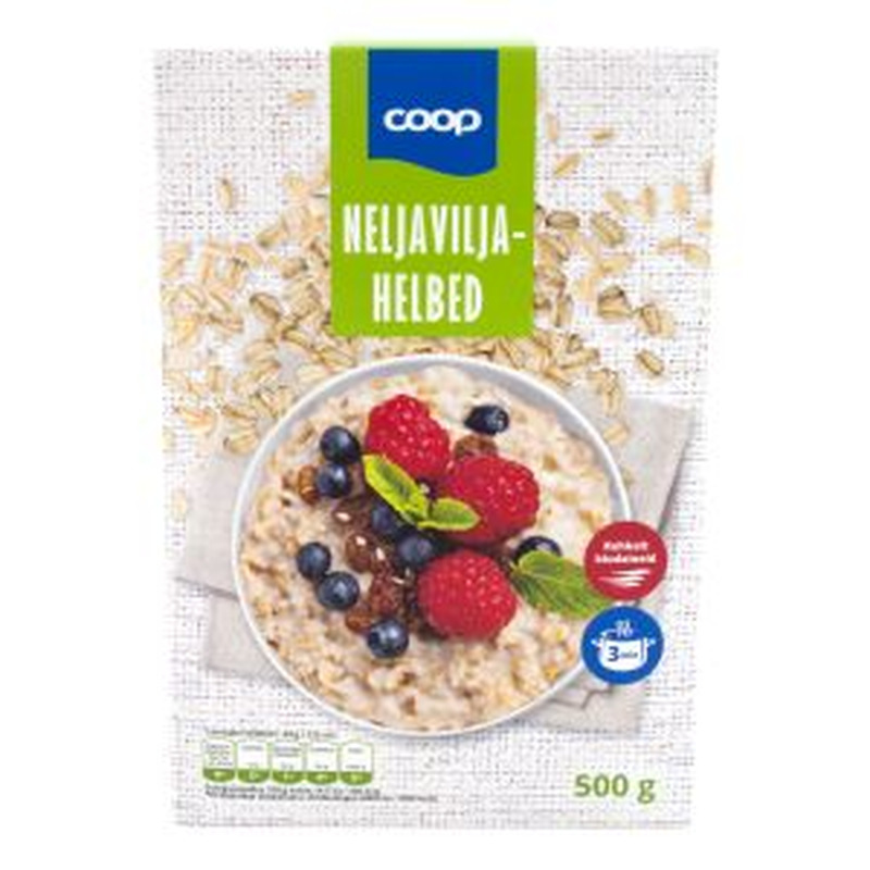 Coop neljaviljahelbed 500g