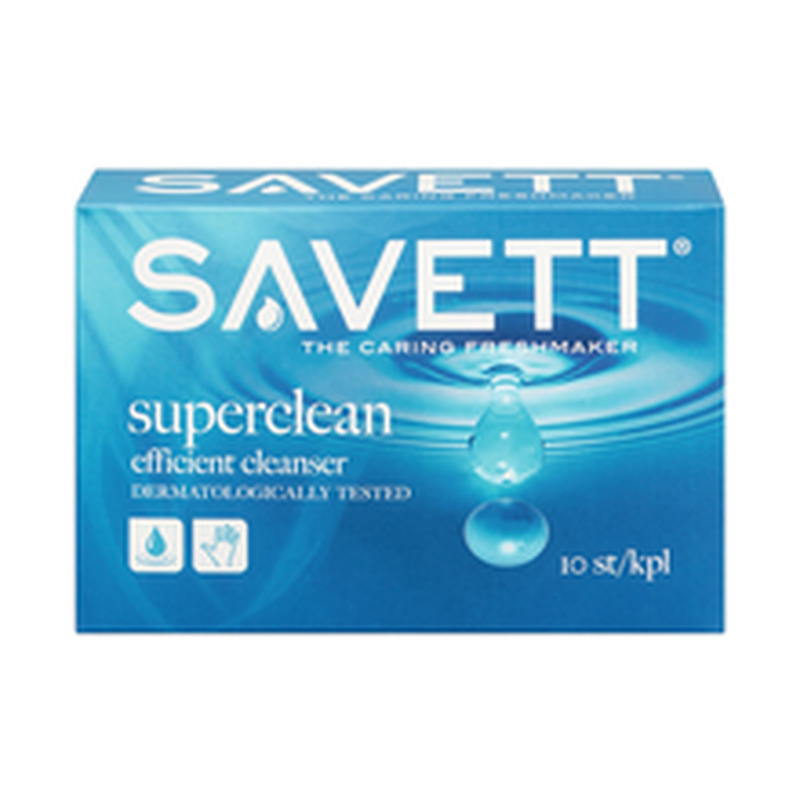 Niisked salvrätikud Superclean, SAVETT, 10 tk