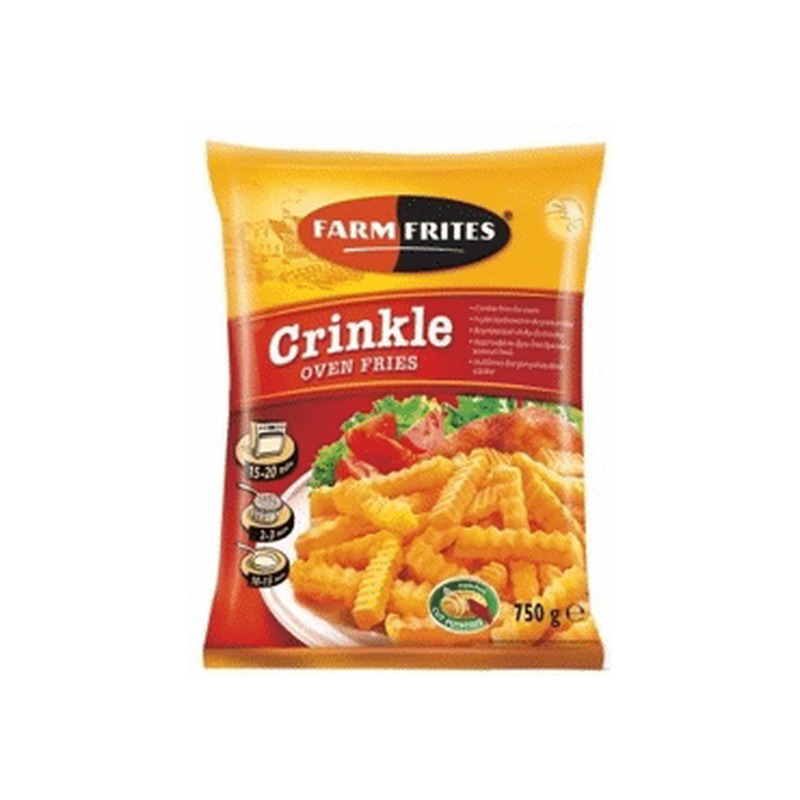 Külm. friikart.FARM FRITES sakiline,750g