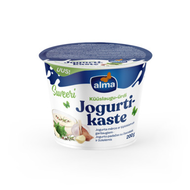 Jogurtikaste küüslaugu-ürdi, ALMA, 200 g