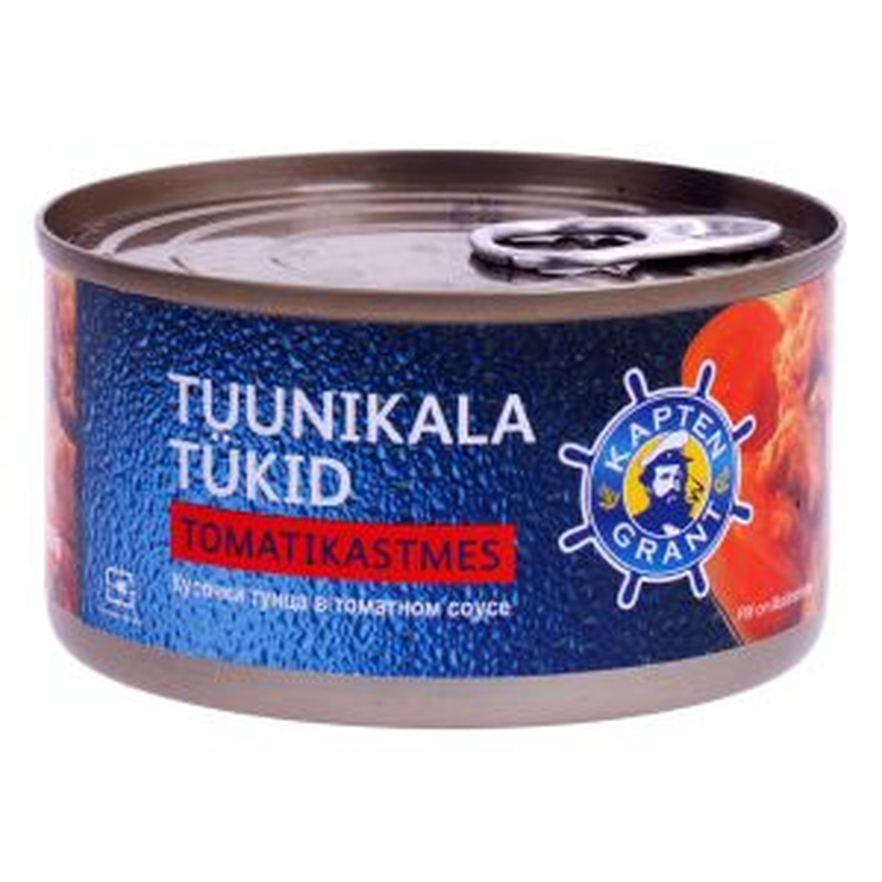 Tuunikala tükid tomatikastmes, KAPTEN GRANT, 185 g