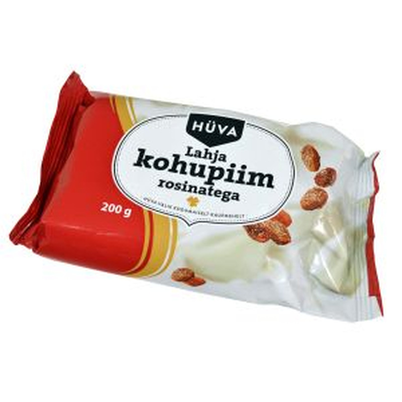 Kohupiim lahja rosinatega, HÜVA, 200 g