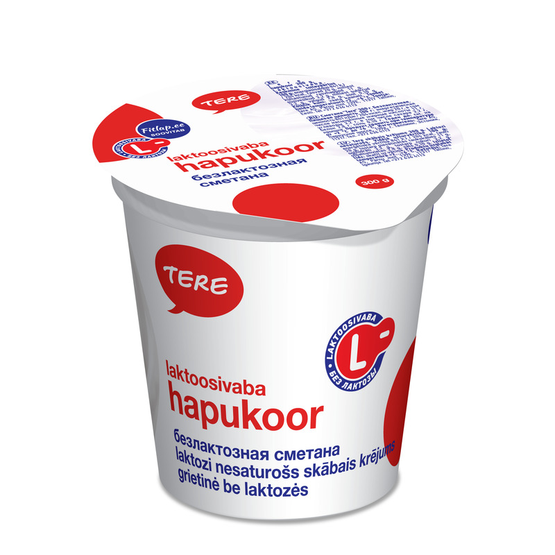 Hapukoor 20% laktoosivaba, TERE, 300 g