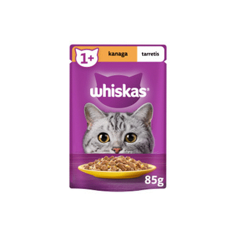 Kiisueine kana tarretis WHISKAS 85g 1a+