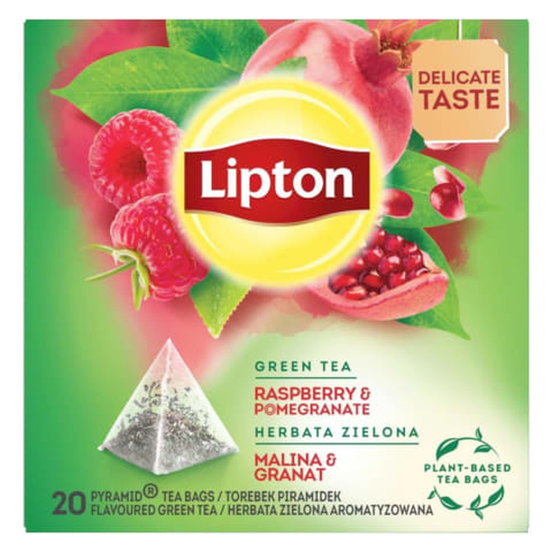 Tee roheline vaarika&granaatõuna Lipton 20pk