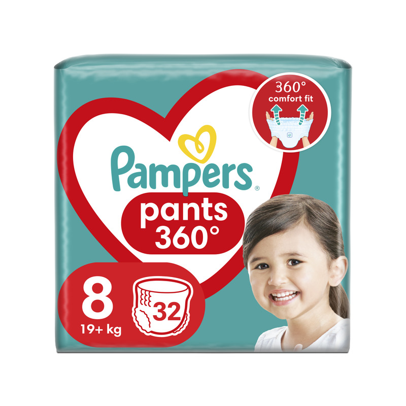 KAST 3 tk! Pampers Pants Püksmähkmed, Suurus 8, 32 Mähet, 19kg+