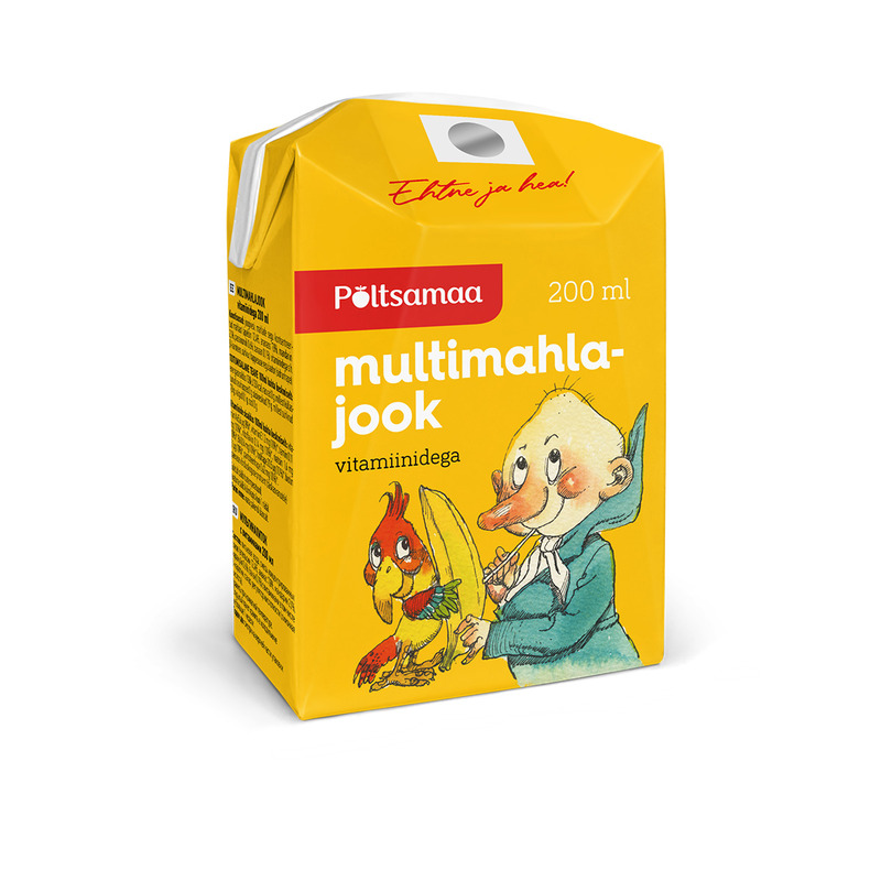 Multimahlajook kõrrega, PÕLTSAMAA, 200 ml