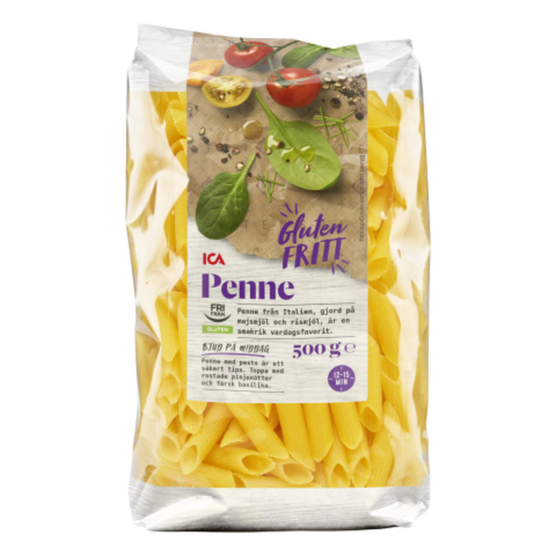 Pasta Penne ICA gluteenivaba 500g