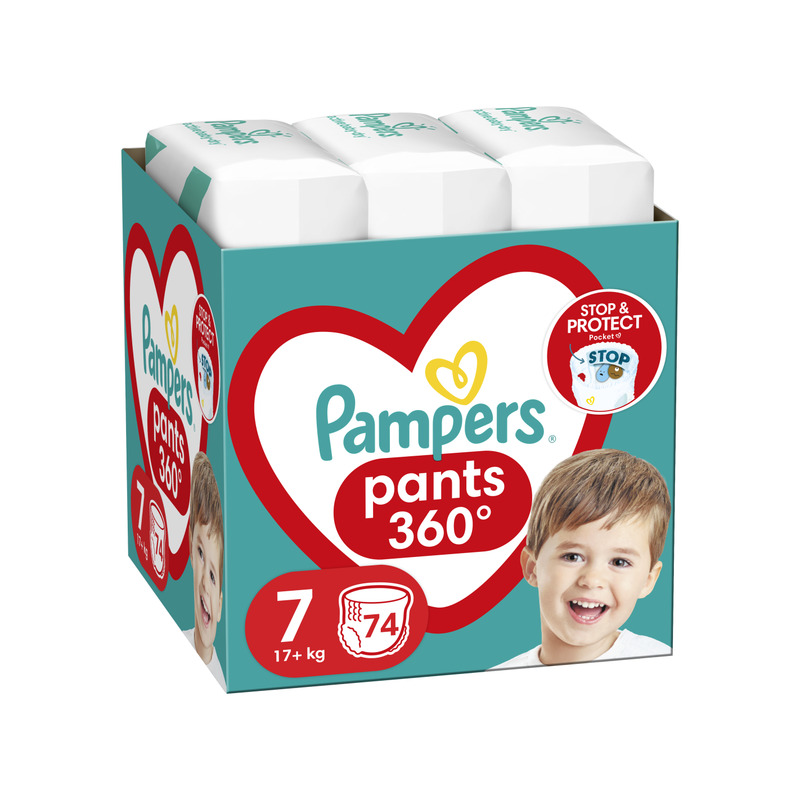 Pampers Pants Mähkmed, Suurus 7, 74 Mähet, 17kg+